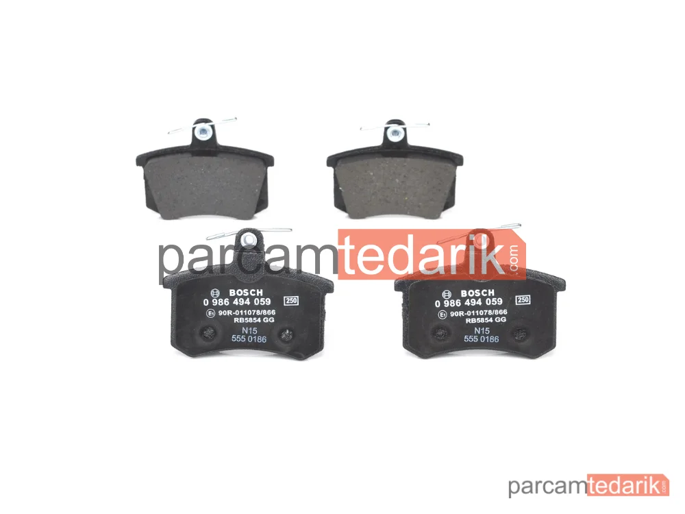 BOSCH 0986494059 | Fren Balatası (Arka) — Audi A6 C4, Audi Coupe B3, Audi A4 B5