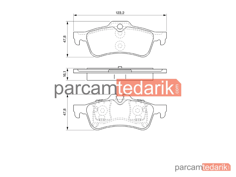 BOSCH 0986494063 | Fren Balatası (Arka) — Mini Cabrio, Mini