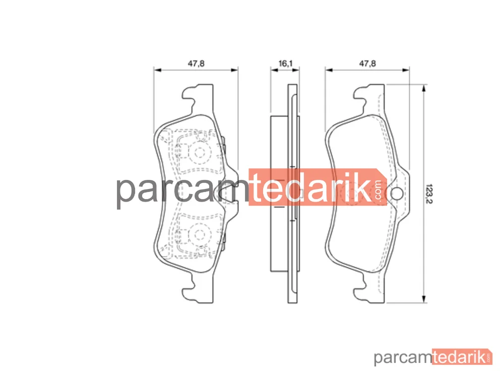 BOSCH 0986494063 | Fren Balatası (Arka) — Mini Cabrio, Mini
