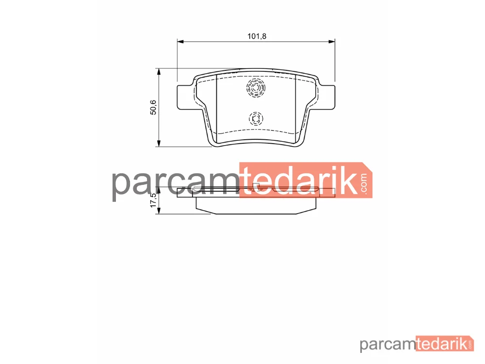 BOSCH 0986494076 | Fren Balatası (Arka) — Ford Mondeo III, Jaguar X-Type I
