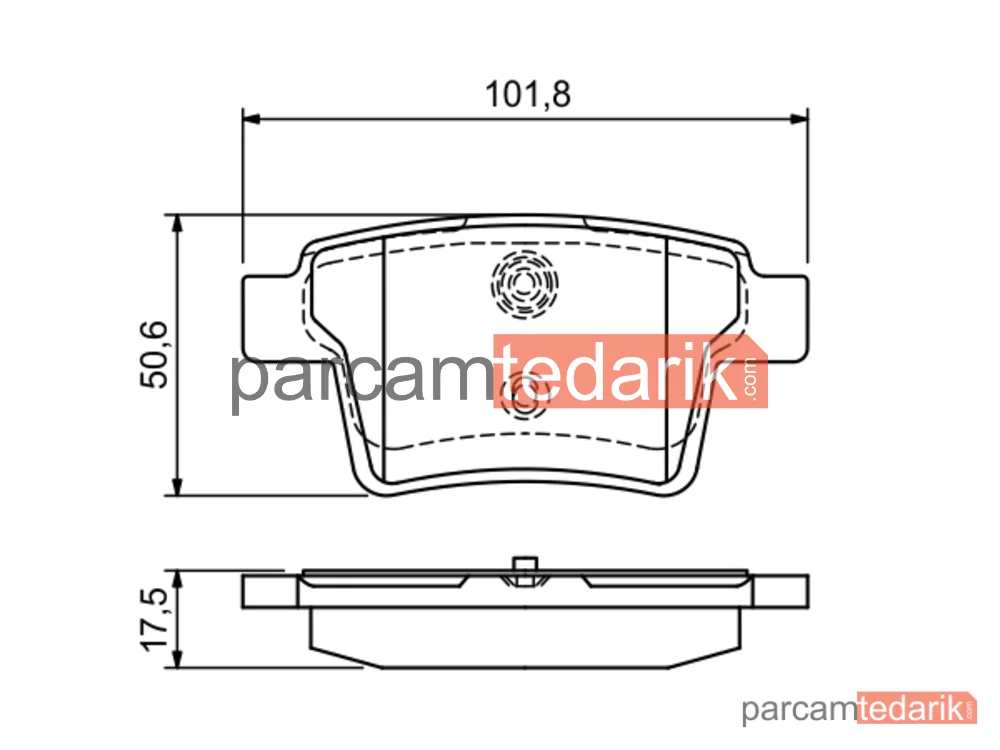 BOSCH 0986494076 | Fren Balatası (Arka) — Ford Mondeo III, Jaguar X-Type I