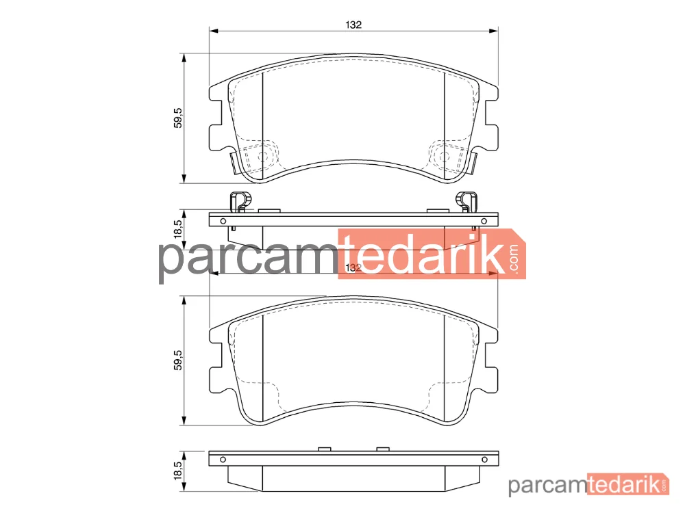 BOSCH 0986494079 | Fren Balatası — Mazda 6