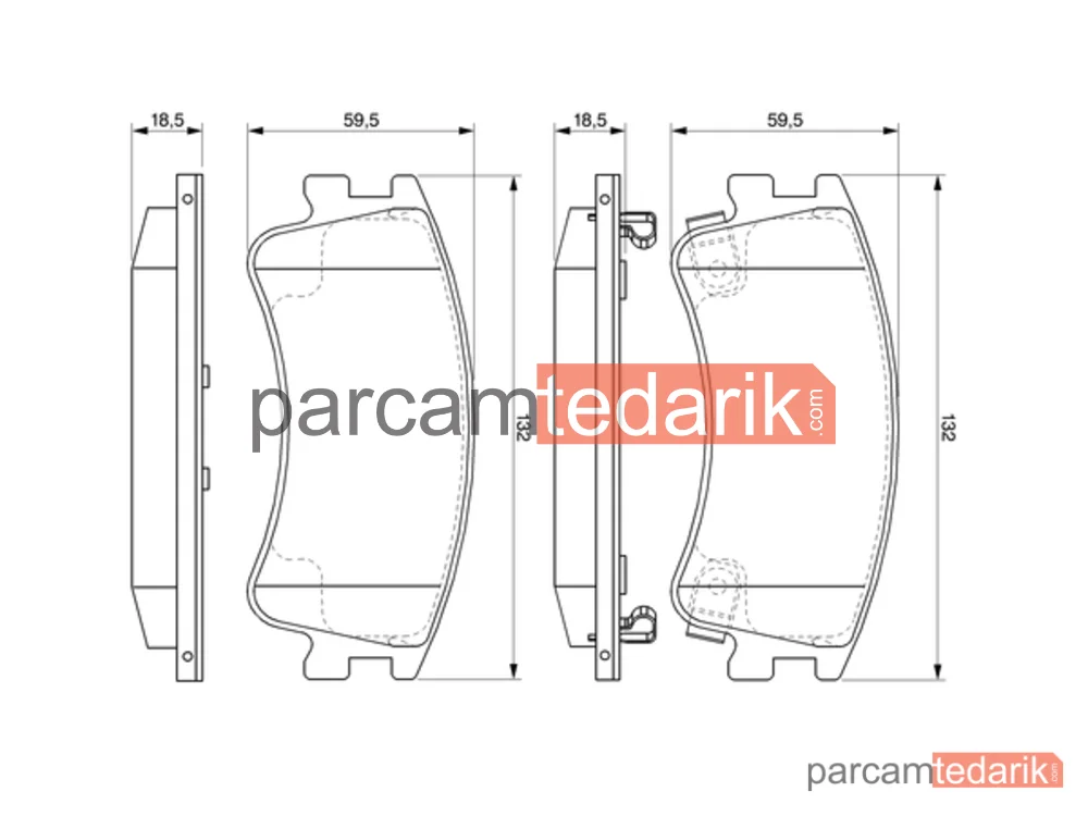 BOSCH 0986494079 | Fren Balatası — Mazda 6