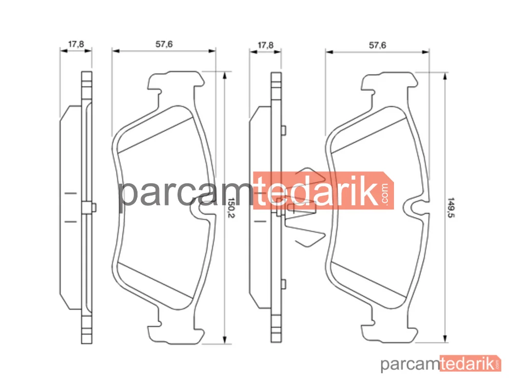 BOSCH 0986494096 | Fren Balatası — BMW 3