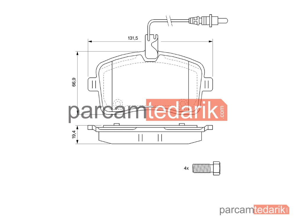 BOSCH 0986494097 | Fren Balatası — Peugeot 407, Peugeot 407 SW