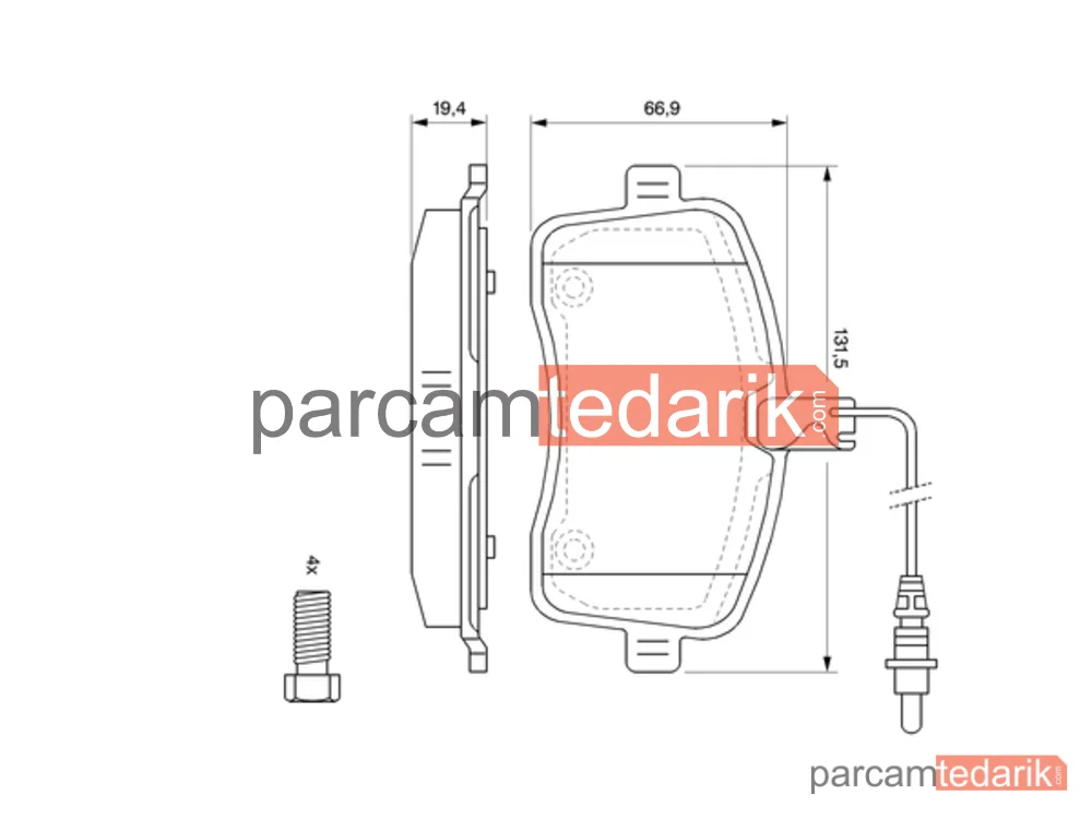 BOSCH 0986494097 | Fren Balatası — Peugeot 407, Peugeot 407 SW