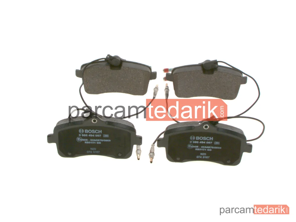 BOSCH 0986494097 | Fren Balatası — Peugeot 407, Peugeot 407 SW