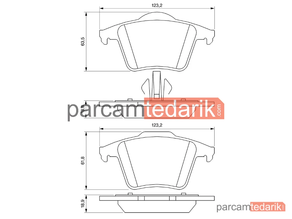 BOSCH 0986494102 | Fren Balatası (Arka) — Volvo XC90 I
