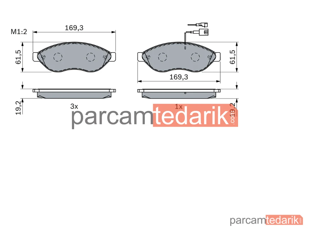 BOSCH 0986494111 | Fren Balatası (Ön) — Fiat Ducato