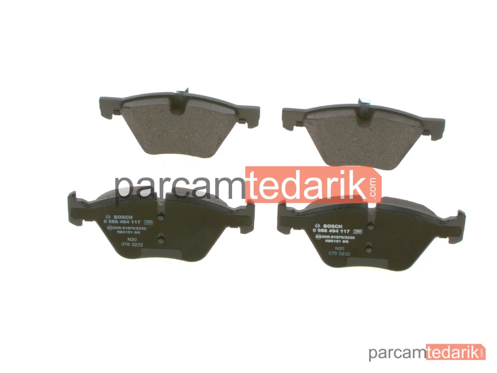 BOSCH 0986494117 | Fren Balatası (Ön) — BMW 1, BMW 1 Cabrio, BMW 1 Coupe