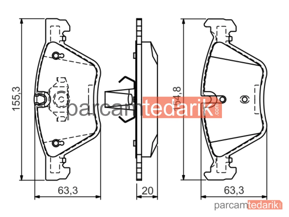 BOSCH 0986494118 | Fren Balatası (Ön)