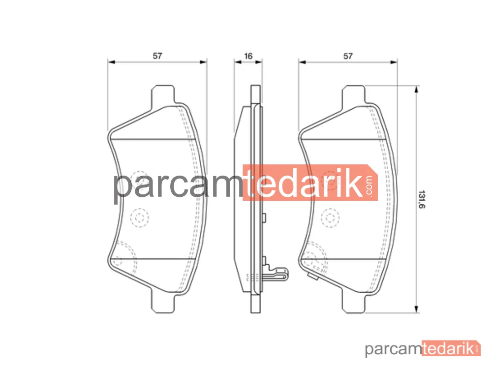 BOSCH 0986494129 | Fren Balatası — Fiat Sedici, Suzuki SX4