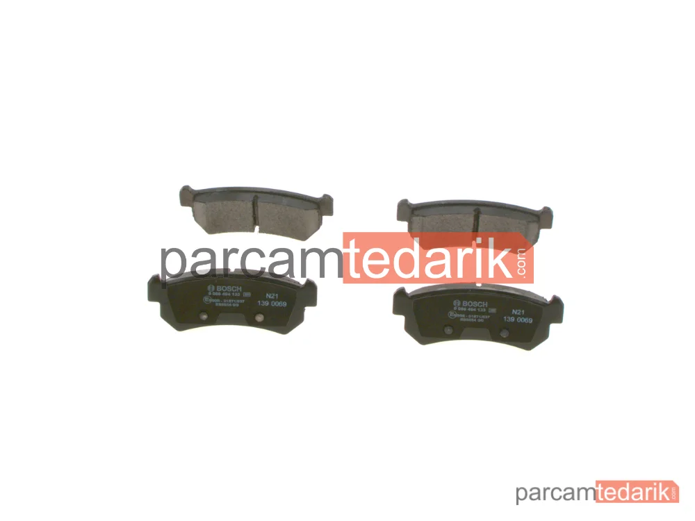 BOSCH 0986494133 | Fren Balatası (Arka) — Chevrolet Lacetti, Chevrolet Nubira, Daewoo Lacetti