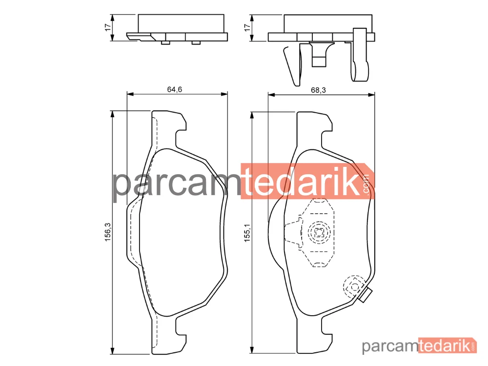 BOSCH 0986494135 | Fren Balatası (Ön) — Honda Accord VII, Honda Accord VII Tourer