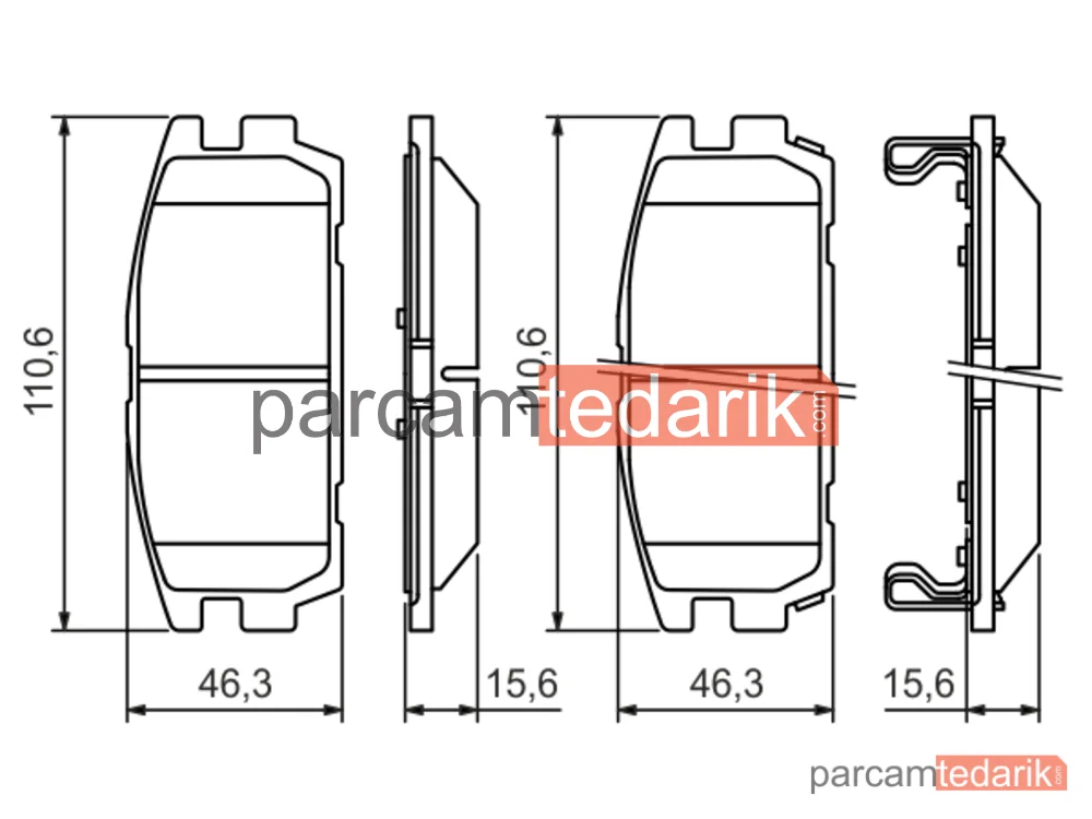 BOSCH 0986494137 | Fren Balatası (Arka) — Hyundai Terracan
