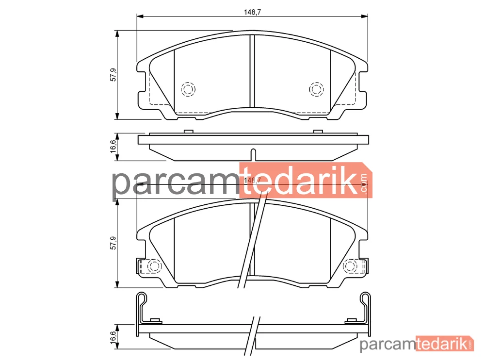 BOSCH 0986494138 | Fren Balatası (Ön) — Hyundai Terracan