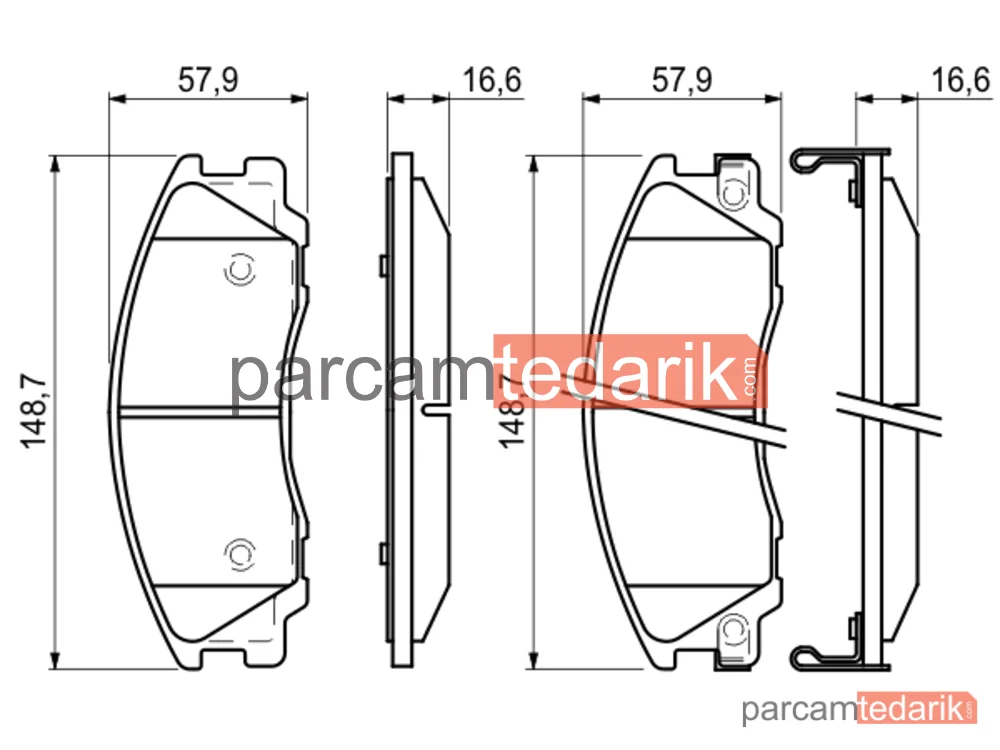 BOSCH 0986494138 | Fren Balatası (Ön) — Hyundai Terracan