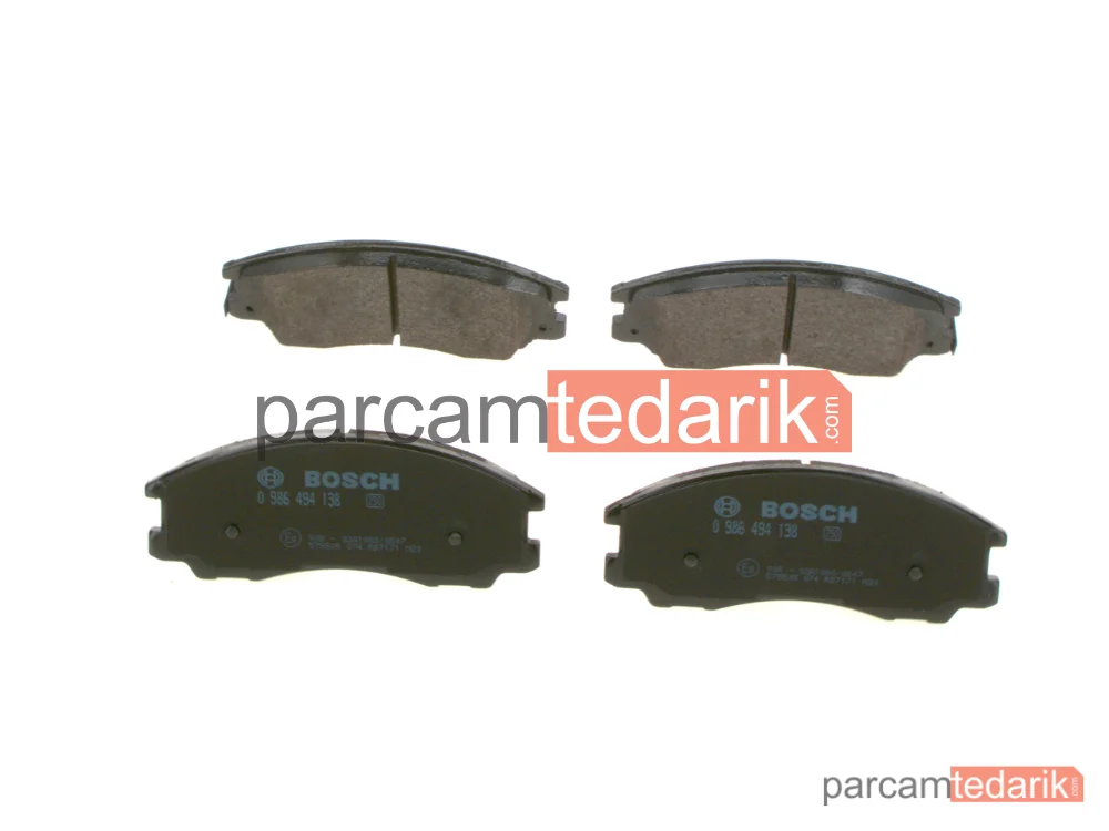 BOSCH 0986494138 | Fren Balatası (Ön) — Hyundai Terracan