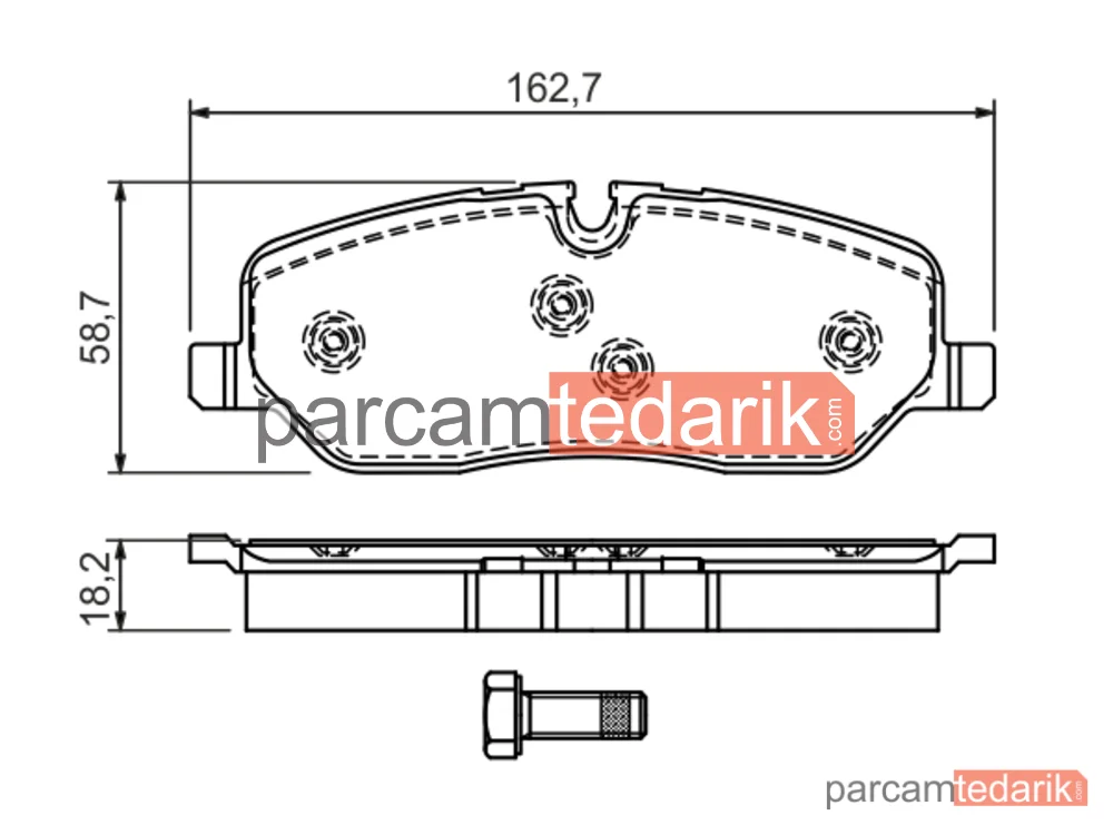 BOSCH 0986494147 | Fren Balatası (Ön) — Land Rover Discovery IV, Land Rover Range Rover III