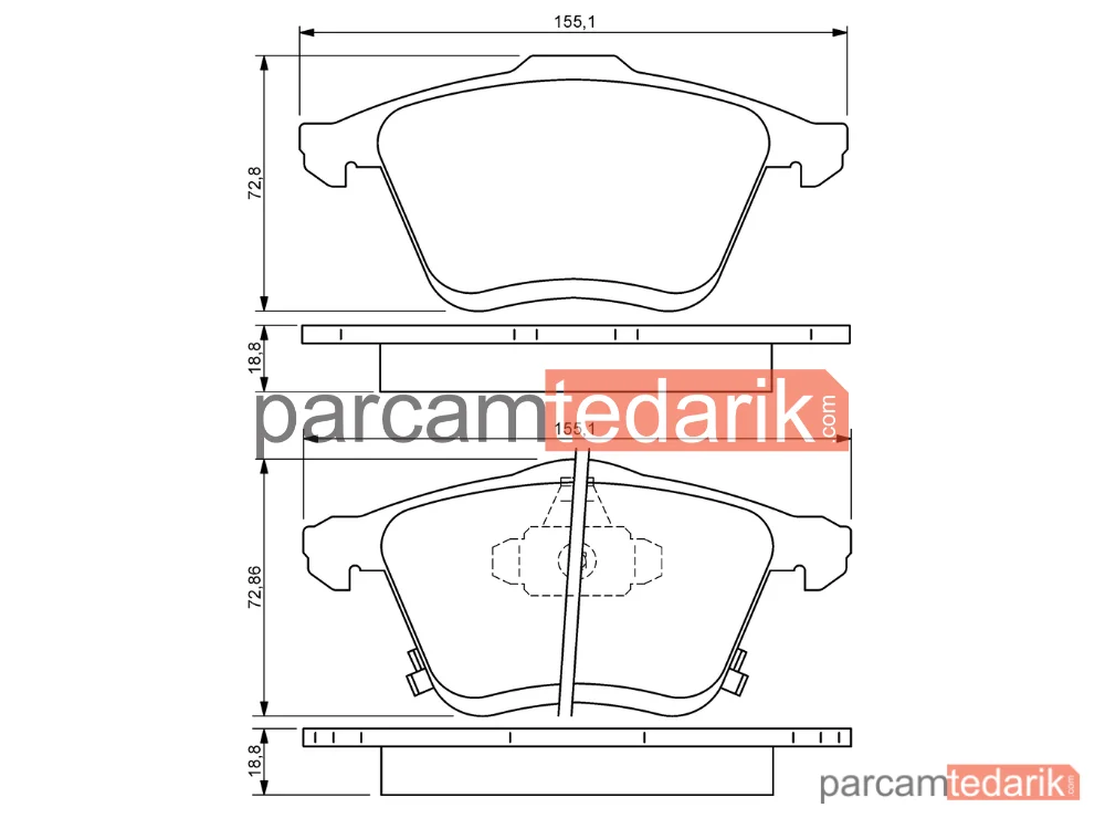 BOSCH 0986494149 | Fren Balatası (Ön) — Mazda 6
