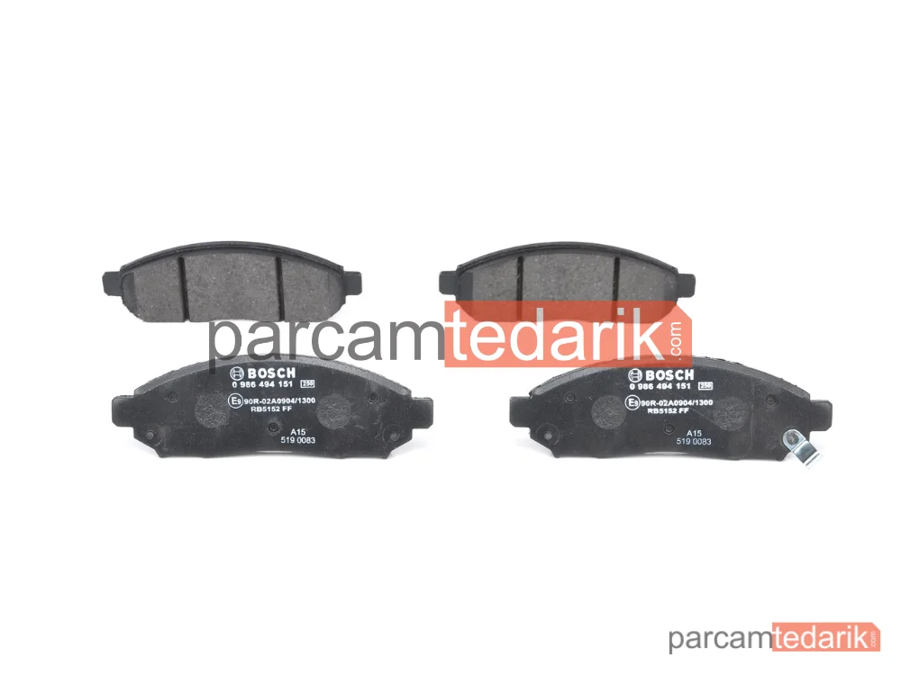 0986494151 | Fren Balatası (Ön) — Nissan Pathfinder III, Nissan Navara NP300, Nissan Leaf