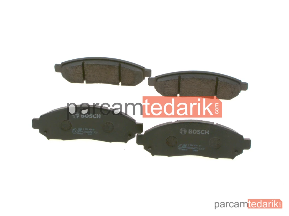 BOSCH 0986494151 | Fren Balatası (Ön) — Nissan Pathfinder III, Nissan Navara NP300, Nissan Leaf