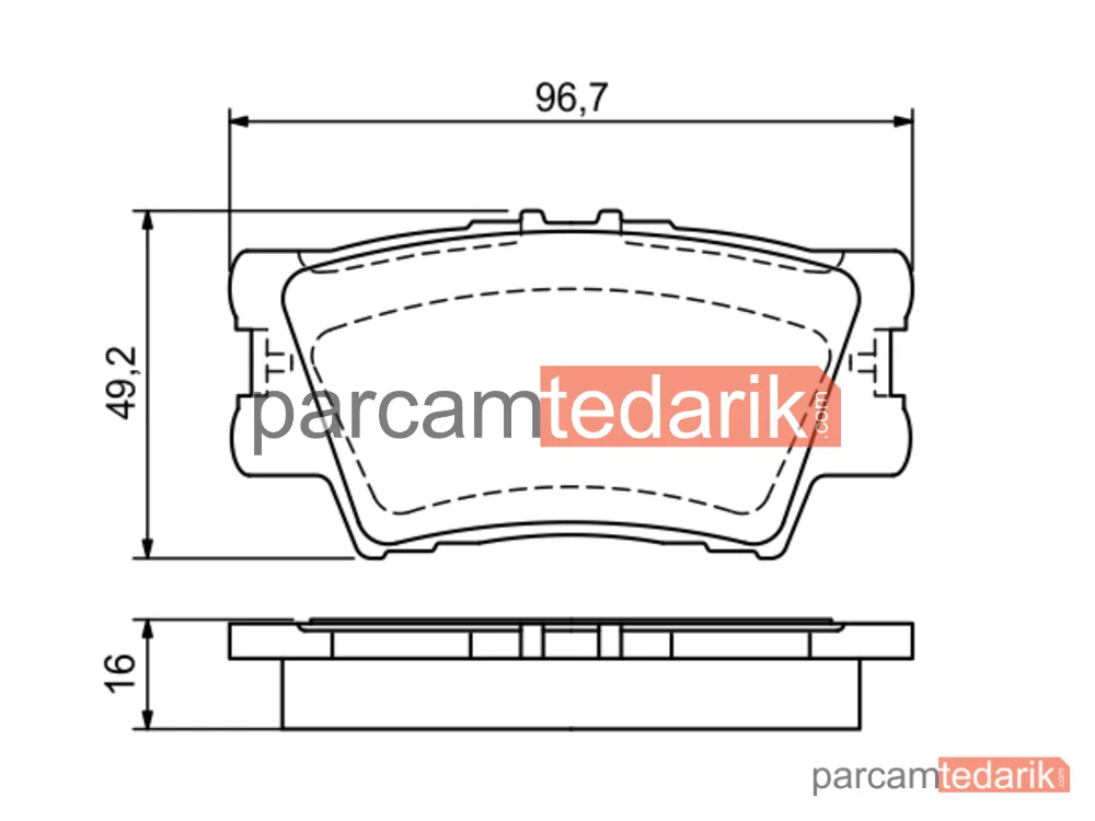 BOSCH 0986494154 | Fren Balatası (Arka) — Toyota Camry, Toyota Rav 4 IV, Toyota Rav 4 III