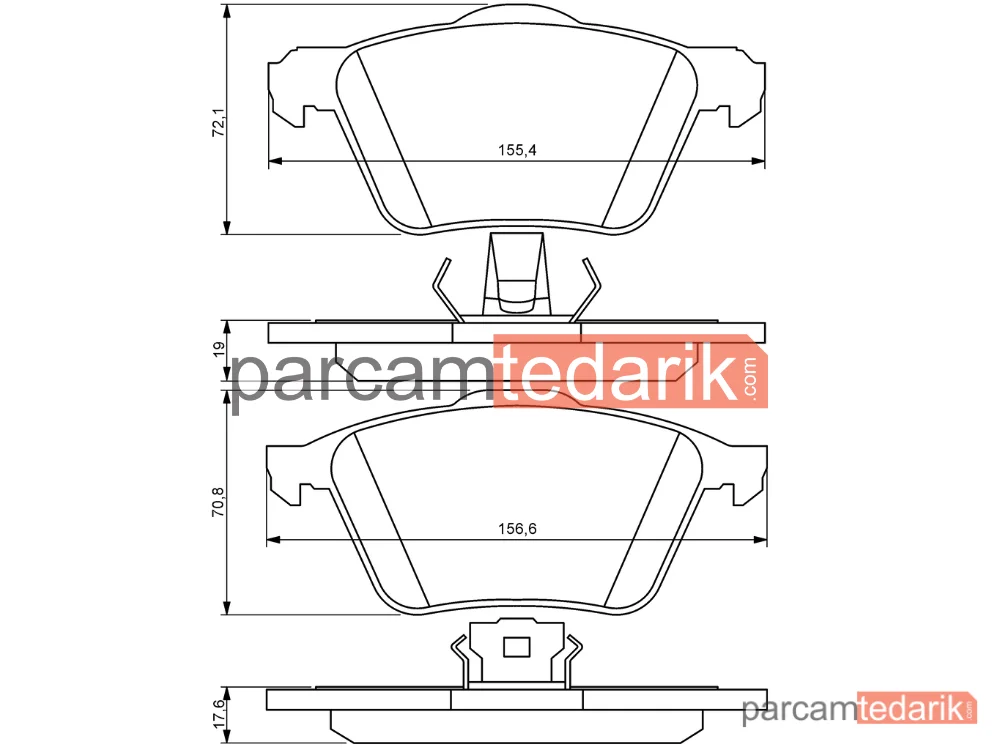 BOSCH 0986494158 | Fren Balatası (Ön) — Volvo V70 II, Volvo S60 I, Volvo XC90 I