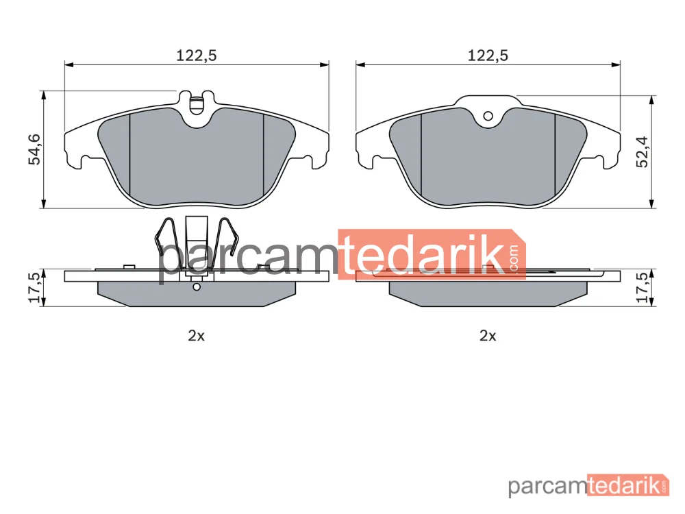 BOSCH 0986494162 | Fren Balatası — Mercedes-Benz C-Serisi, Mercedes-Benz C-Serisi T-Model
