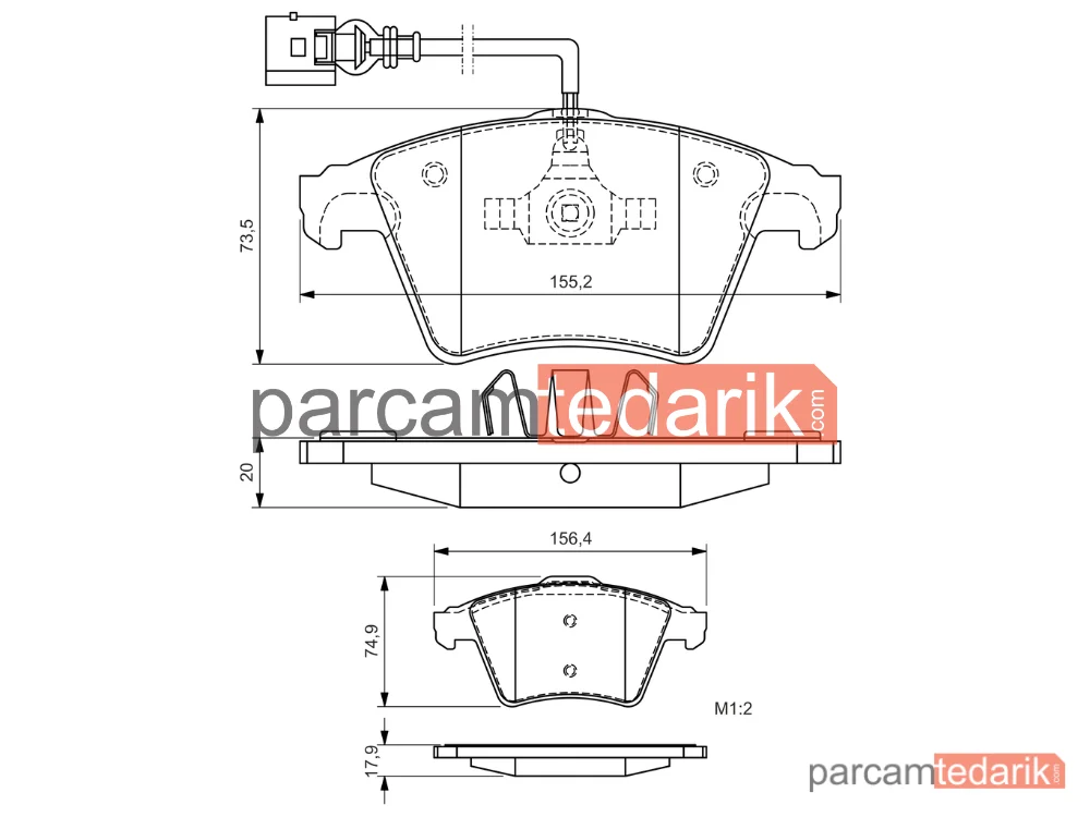 BOSCH 0986494164 | Fren Balatası (Ön) — VW Touareg