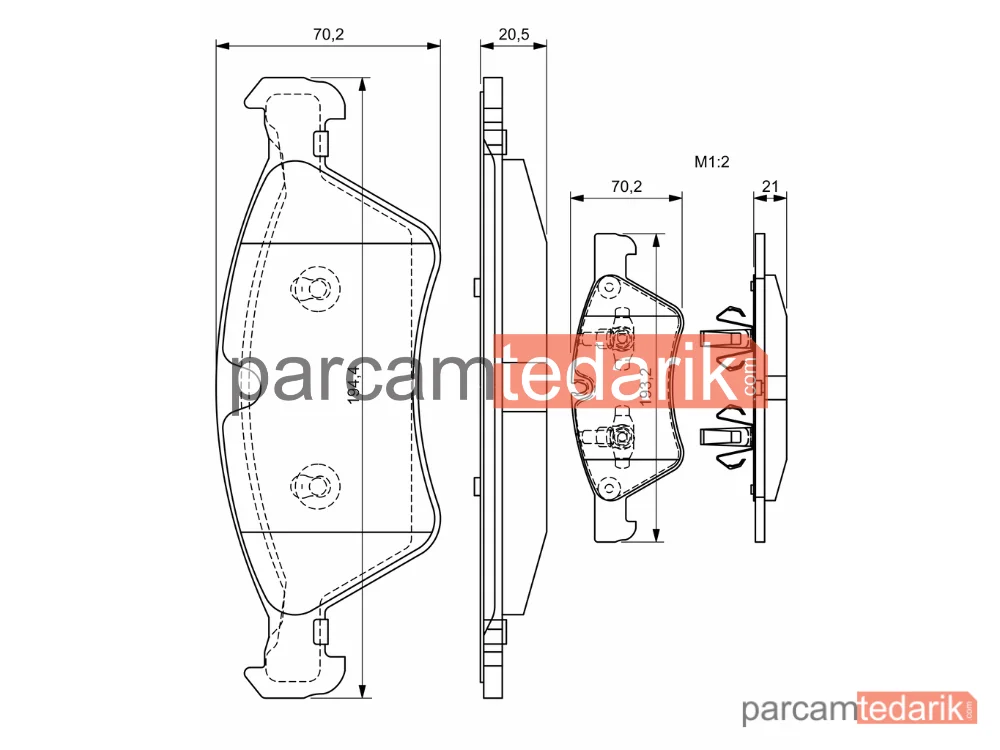 BOSCH 0986494165 | Fren Balatası — Mercedes-Benz M-Serisi, Mercedes-Benz R-Serisi, Mercedes-Benz G-Serisi