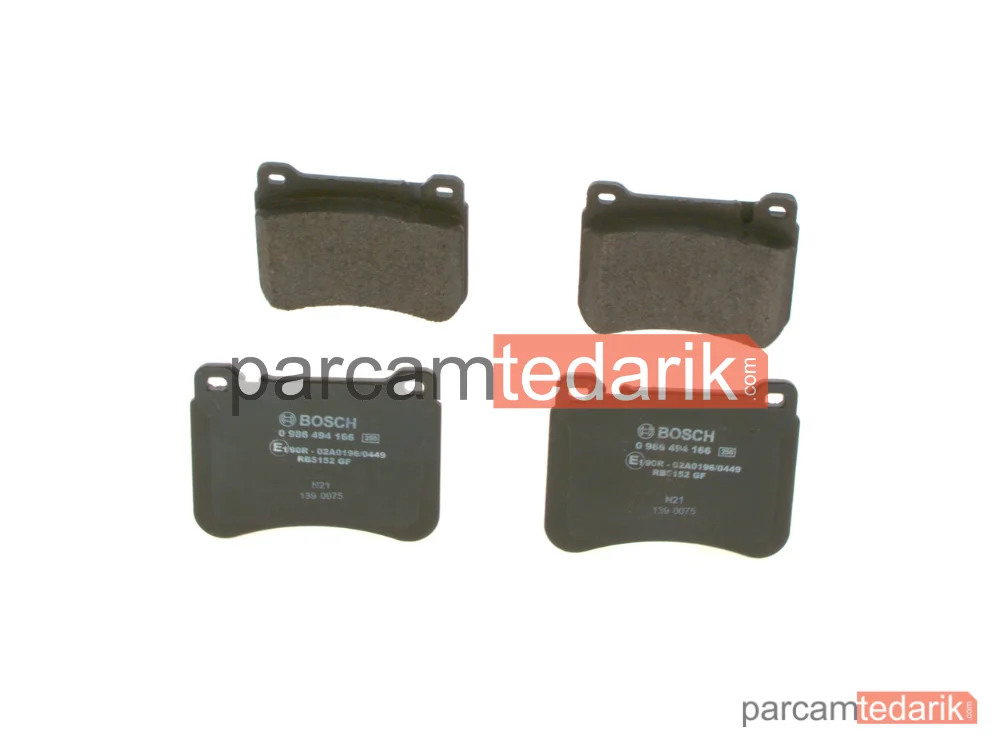 BOSCH 0986494166 | Fren Balatası (Ön) — Mercedes-Benz C-Serisi, Mercedes-Benz C-Serisi T-Model