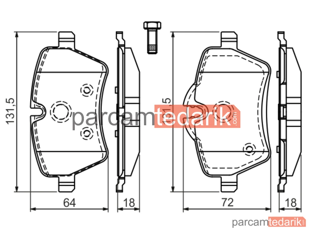 BOSCH 0986494168 | Fren Balatası (Ön) — Mini, Mini Clubman, Mini Coupe