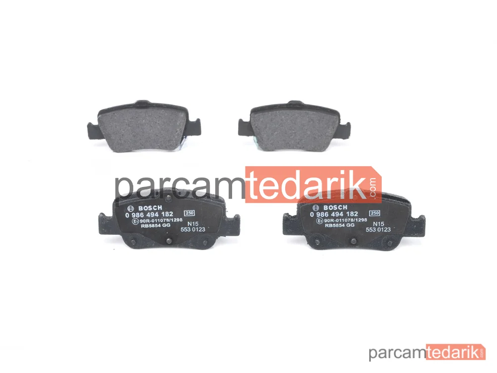 BOSCH 0986494182 | Fren Balatası (Arka) — Toyota Auris, Toyota Corolla