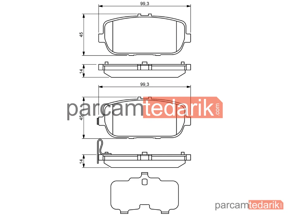 BOSCH 0986494190 | Fren Balatası (Arka) — Mazda MX-5 IV, Mazda MX-5 RF Targa, Abarth 124 Spider