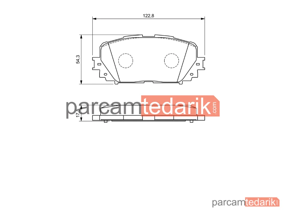BOSCH 0986494196 | Fren Balatası (Arka) — Toyota Yaris