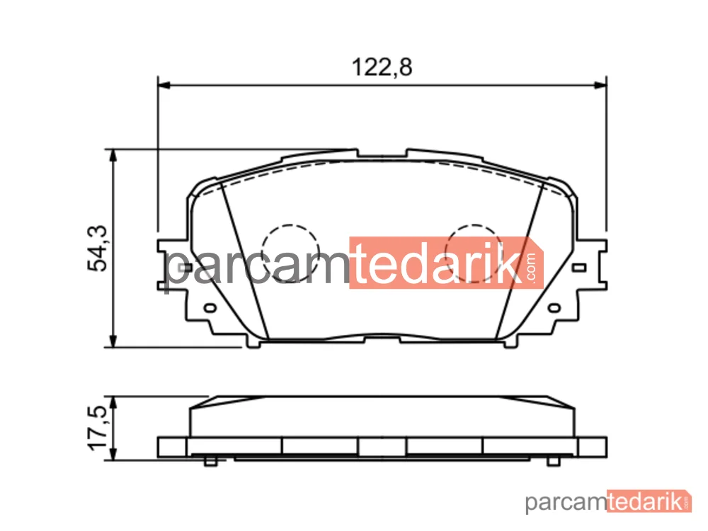 BOSCH 0986494196 | Fren Balatası (Arka) — Toyota Yaris