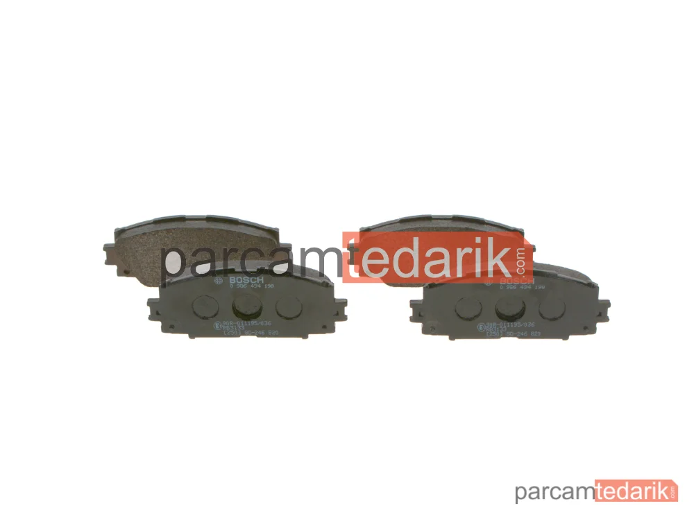 BOSCH 0986494198 | Fren Balatası (Ön) — Toyota Yaris, Lexus CT, Toyota Prius