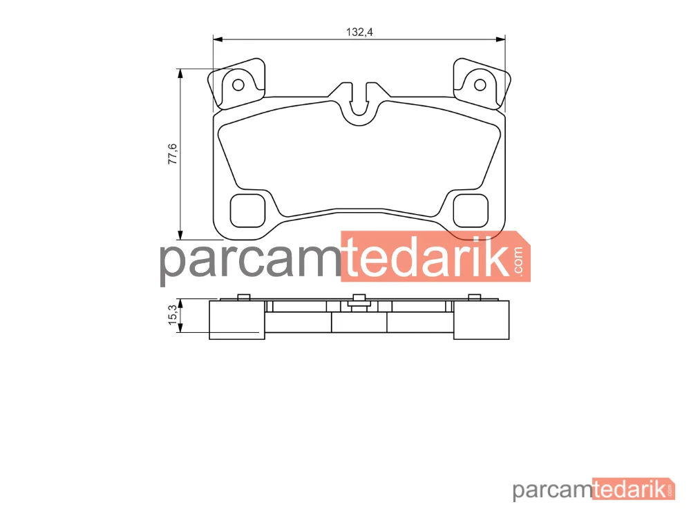 BOSCH 0986494205 | Fren Balatası (Arka) — Audi Q7, VW Touareg, Porsche Cayenne