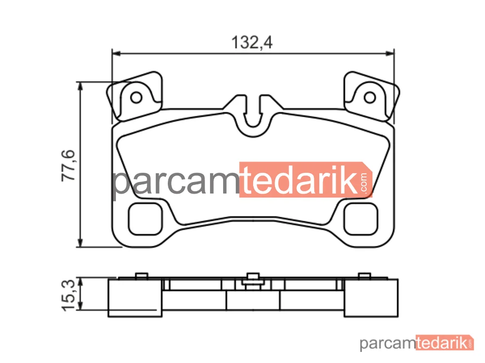 BOSCH 0986494205 | Fren Balatası (Arka) — Audi Q7, VW Touareg, Porsche Cayenne