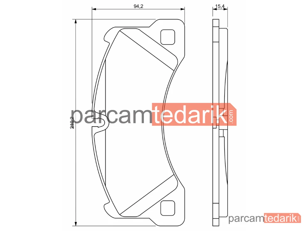 BOSCH 0986494206 | Fren Balatası — Porsche Macan, VW Touareg, Porsche Panamera