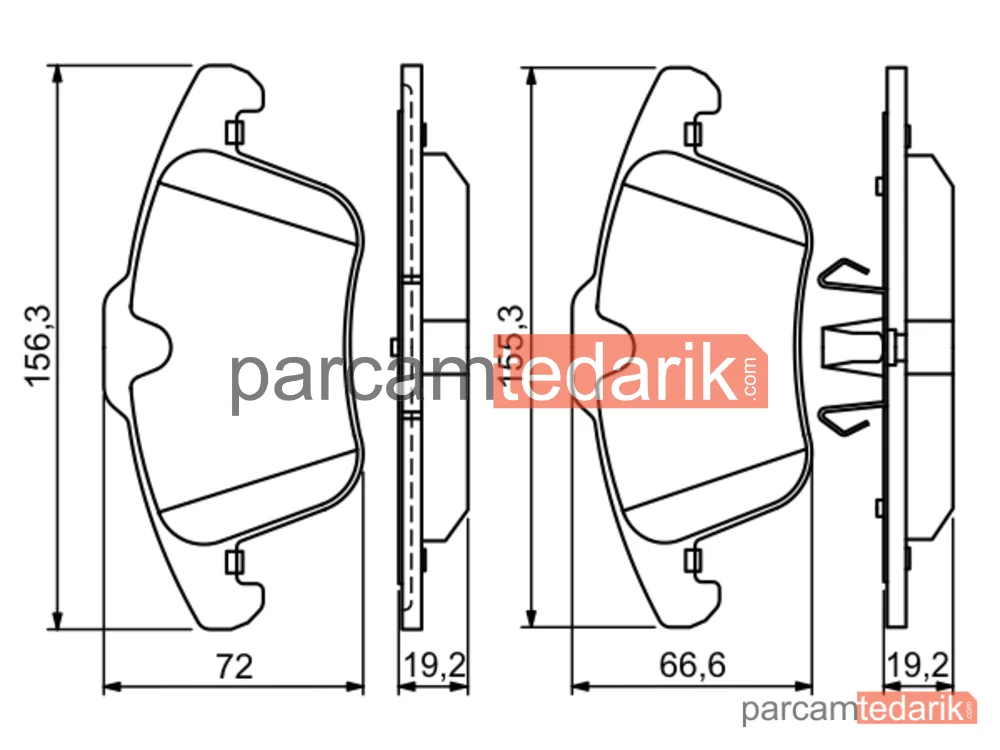 BOSCH 0986494209 | Fren Balatası — Jaguar S-Type II, Jaguar XF I, Jaguar XK II Cabrio