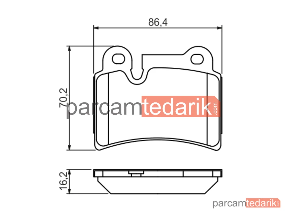 BOSCH 0986494210 | Fren Balatası (Arka) — VW Touareg