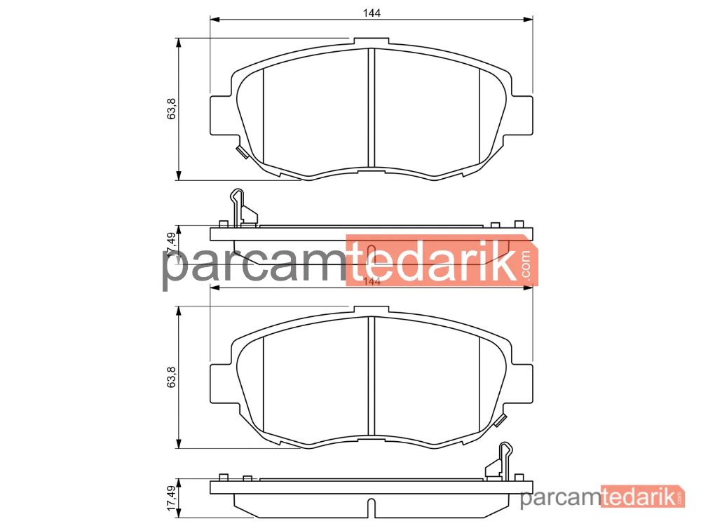 BOSCH 0986494211 | Fren Balatası (Ön) — Toyota Supra
