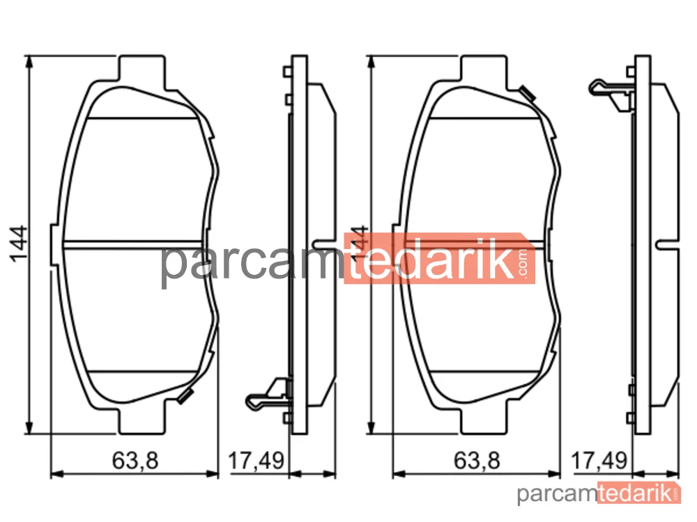 BOSCH 0986494211 | Fren Balatası (Ön) — Toyota Supra