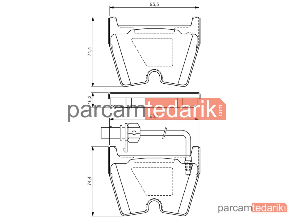 BOSCH 0986494216 | Fren Balatası (Ön) — VW Phaeton, Audi R8, Audi R8 Spyder