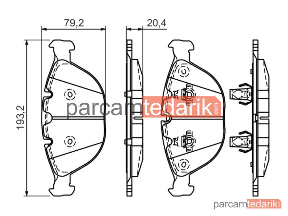 BOSCH 0986494217 | Fren Balatası (Ön) — BMW X5