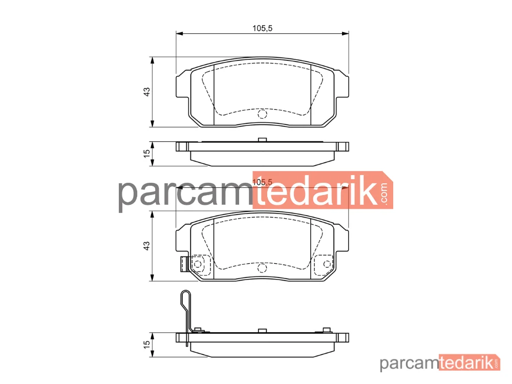 BOSCH 0986494223 | Fren Balatası (Arka) — Mazda RX-8, Nissan Cefiro III, Nissan Maxima / Maxima QX V