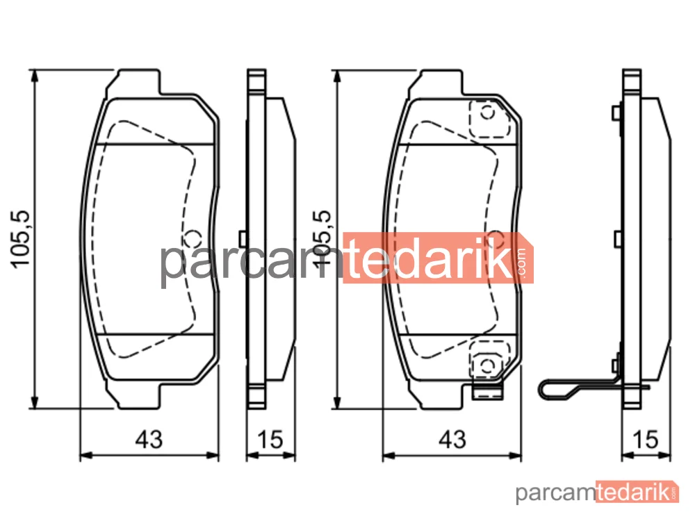 BOSCH 0986494223 | Fren Balatası (Arka) — Mazda RX-8, Nissan Cefiro III, Nissan Maxima / Maxima QX V