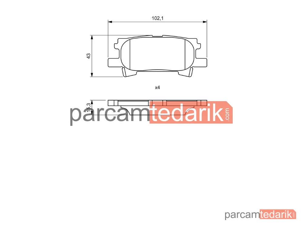 BOSCH 0986494224 | Fren Balatası (Arka) — Lexus RX